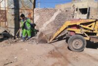 پاکسازی چهره شهر از دپوی زباله و نخاله های ساختمانی