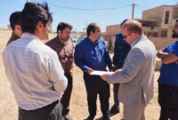 بازدید بخشدار مرکزی یزد از روند پیشرفت طرح های عمرانی روستاهای اکرم آباد، حسین آباد ریسمانی و اکرمیه