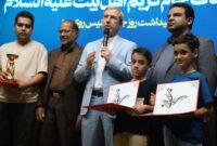 تقدیر از مدال‌آوران مسابقات تنیس روی میز جام کریم اهل‌البیت در یزد
