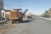 آغاز بهسازی و تعویض آسفالت بلوار جوان